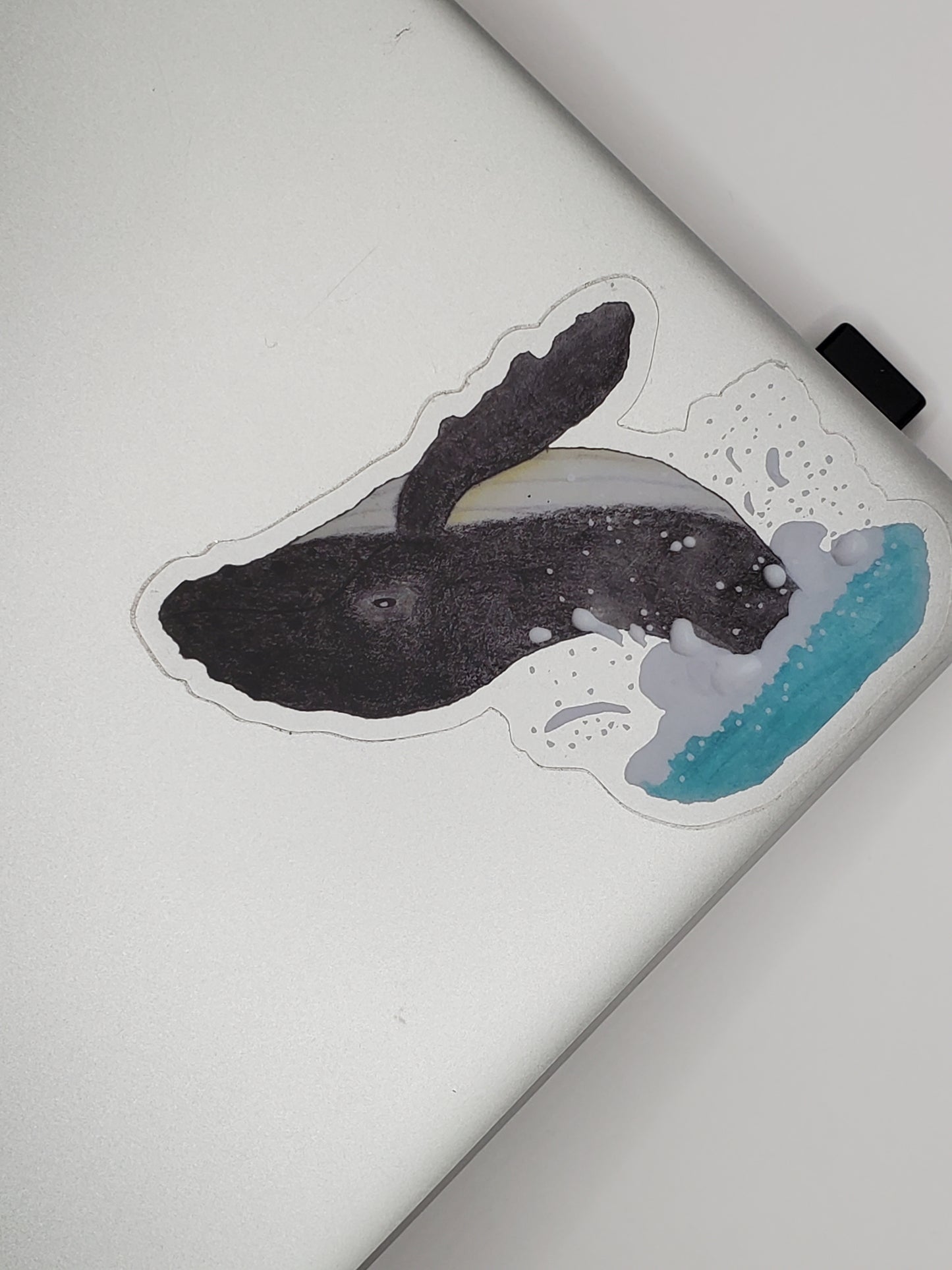Blue Whale Waterproof Sticker