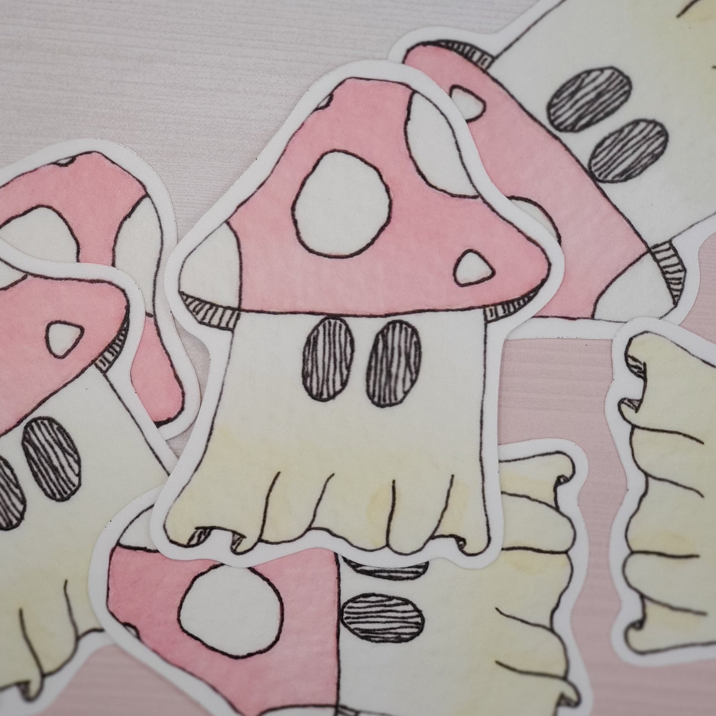 Mushroom Ghost Waterproof Sticker