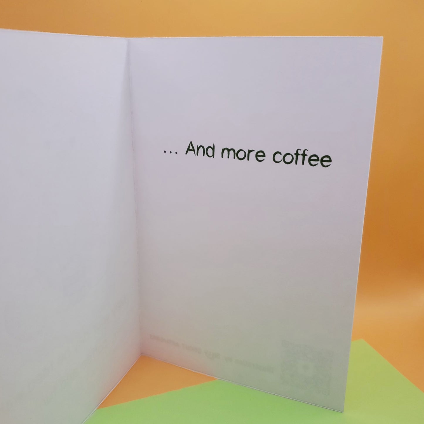 Coffee Cat Greeting Card