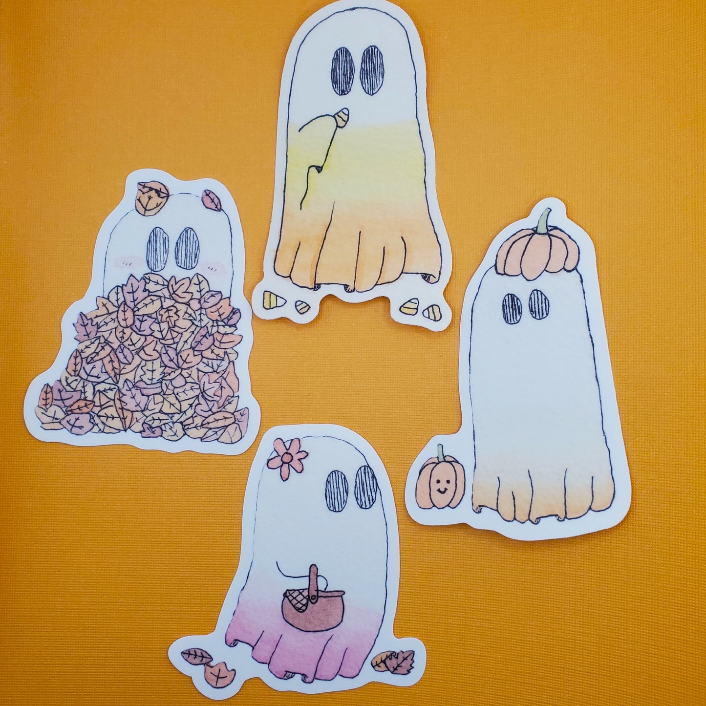 Fall Ghosts Sticker Pack | 4pcs.