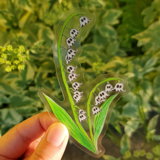 Ghost Lily Waterproof Sticker