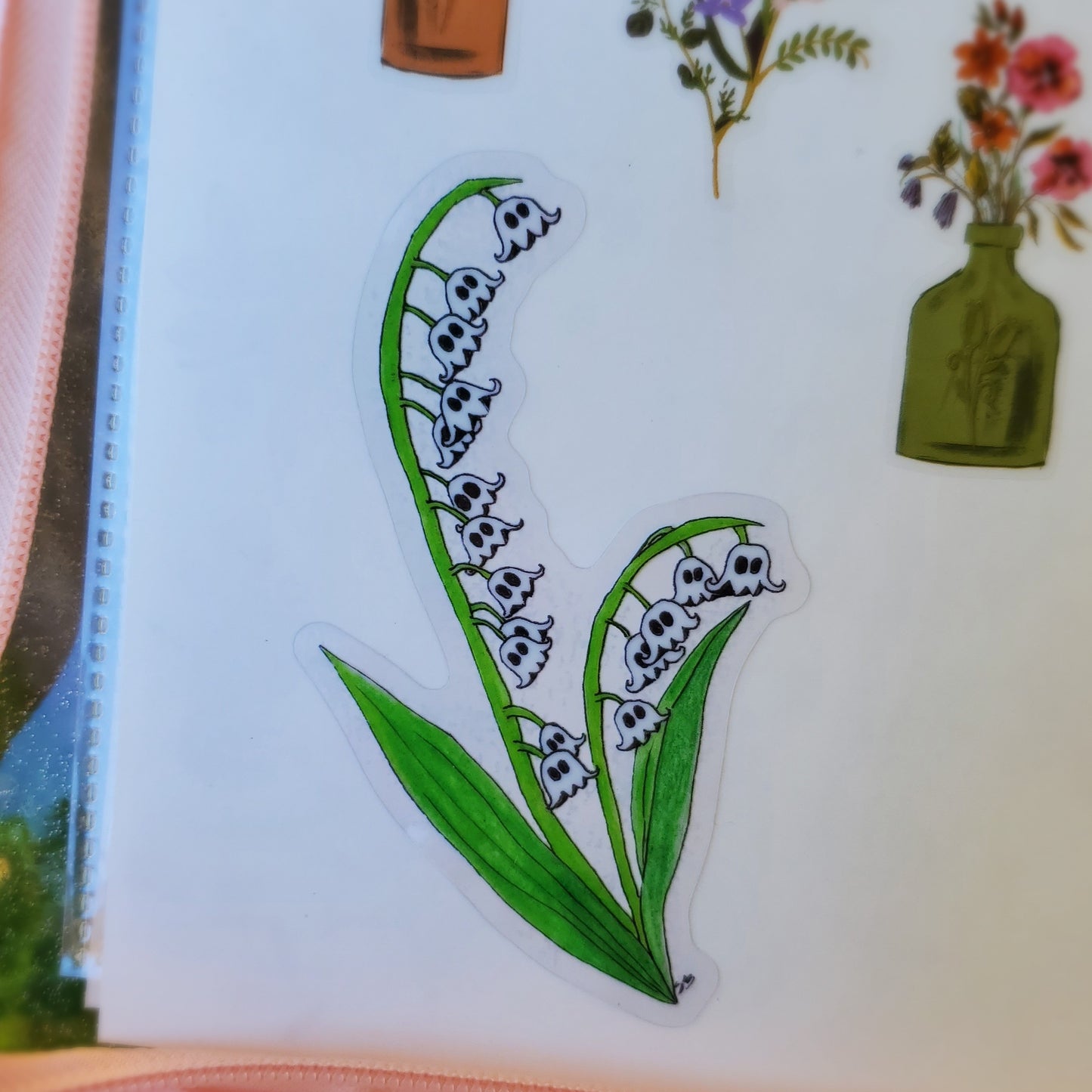 Ghost Lily Waterproof Sticker