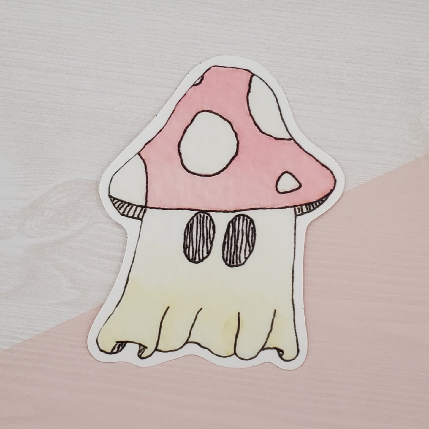 Mushroom Ghost Waterproof Sticker