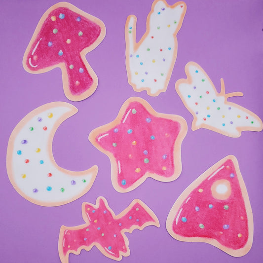Mythical Circus Cookie Waterproof Sticker Pack | 7pcs