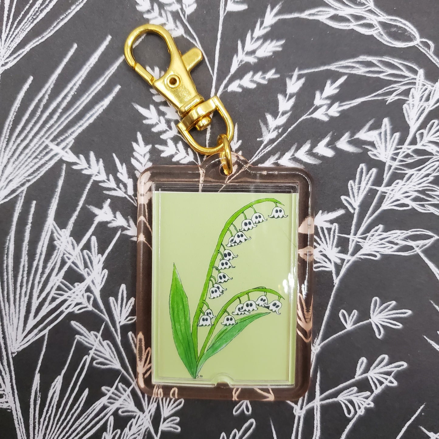 Ghost Lily Keychain