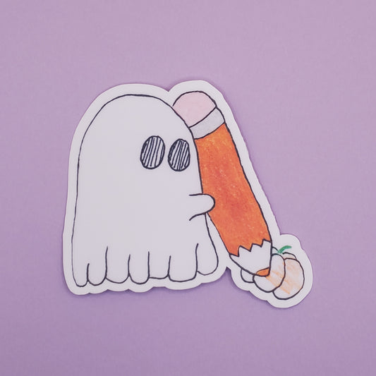 Art Ghost Waterproof Sticker