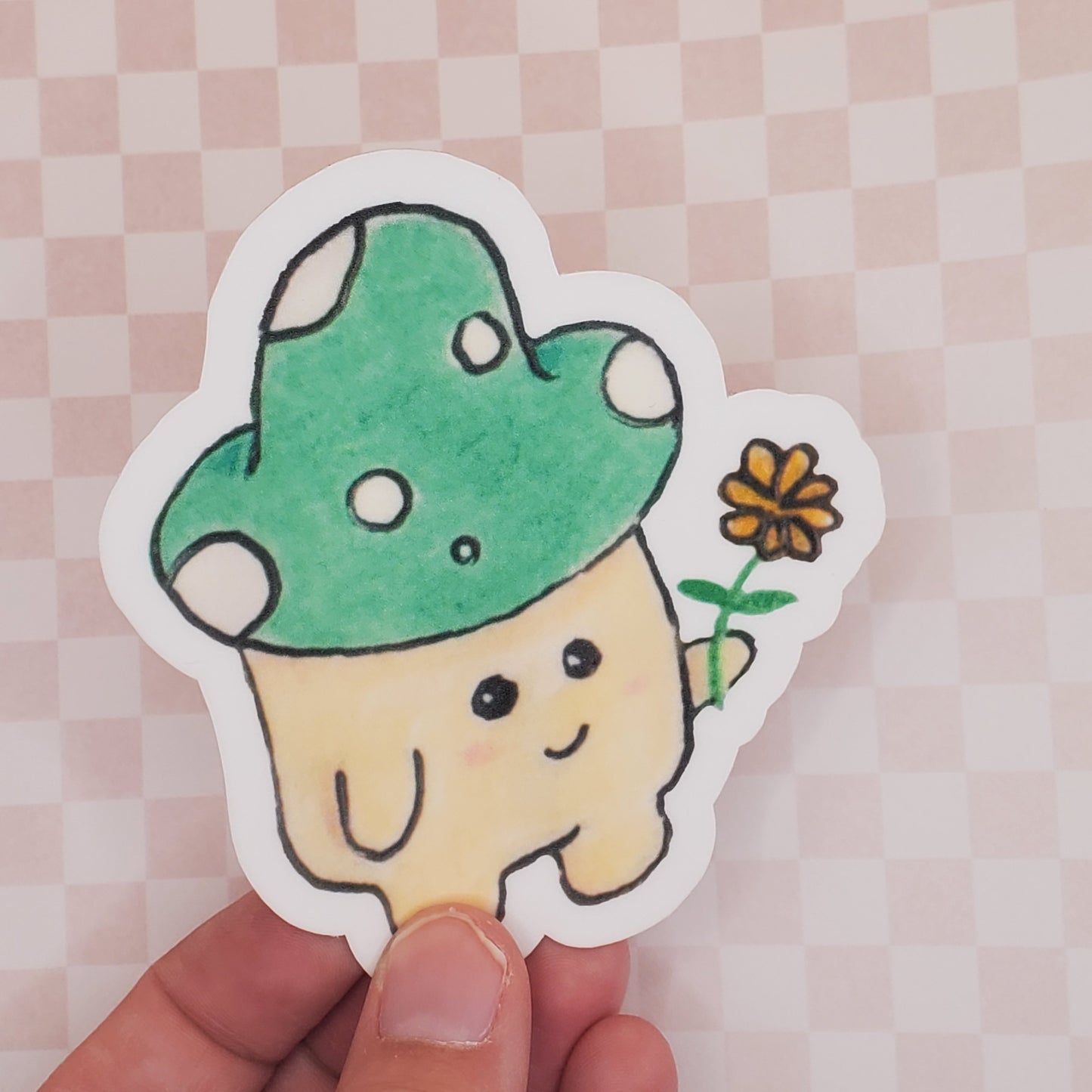 Green Mushroom Sticker