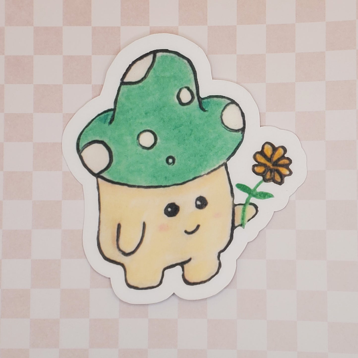 Green Mushroom Sticker